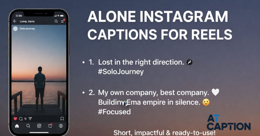 Alone Instagram Captions for Reels