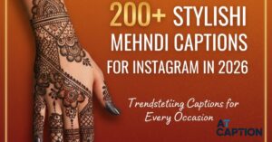 Mehndi Captions for Instagram in 2026