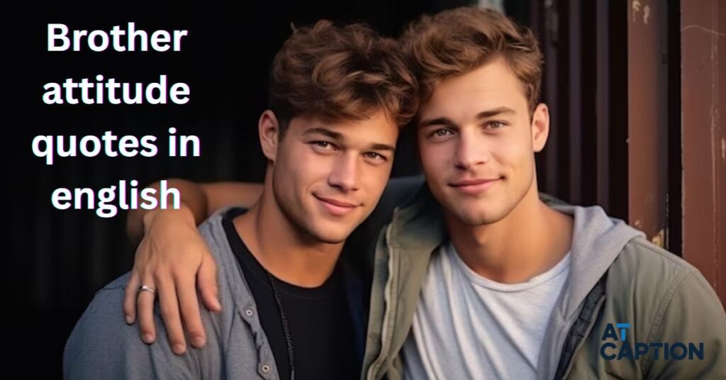 brother attitude quotes in english
