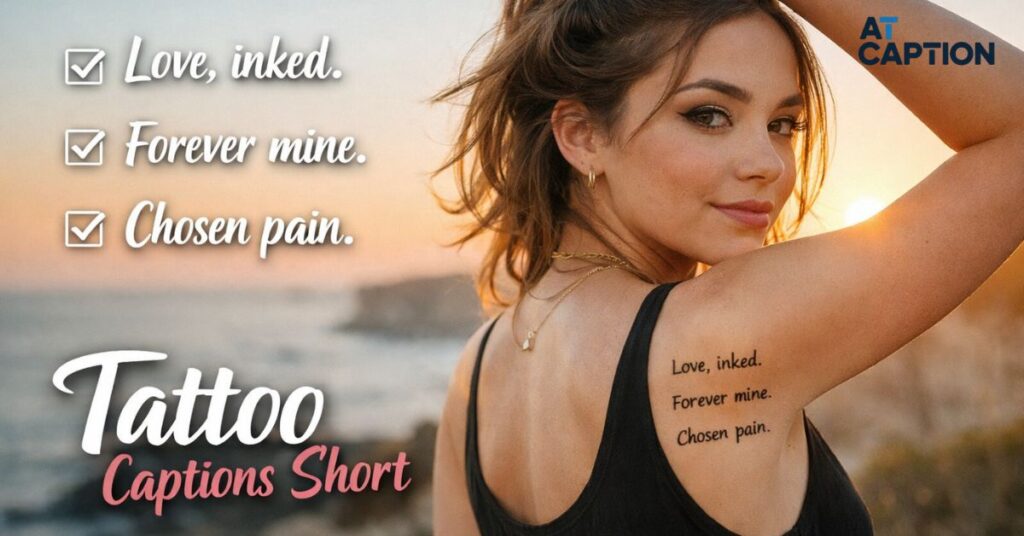 tattoo captions short
