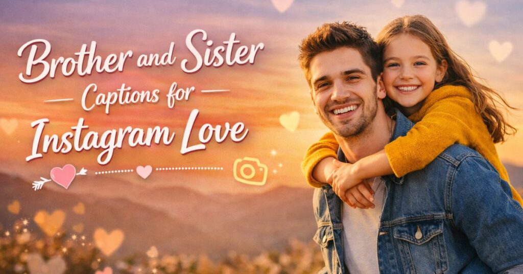Brother and Sister Captions for Instagram Love