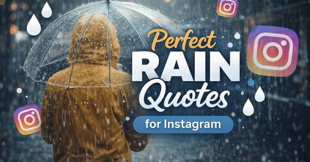 Perfect Rain Quotes for Instagram
