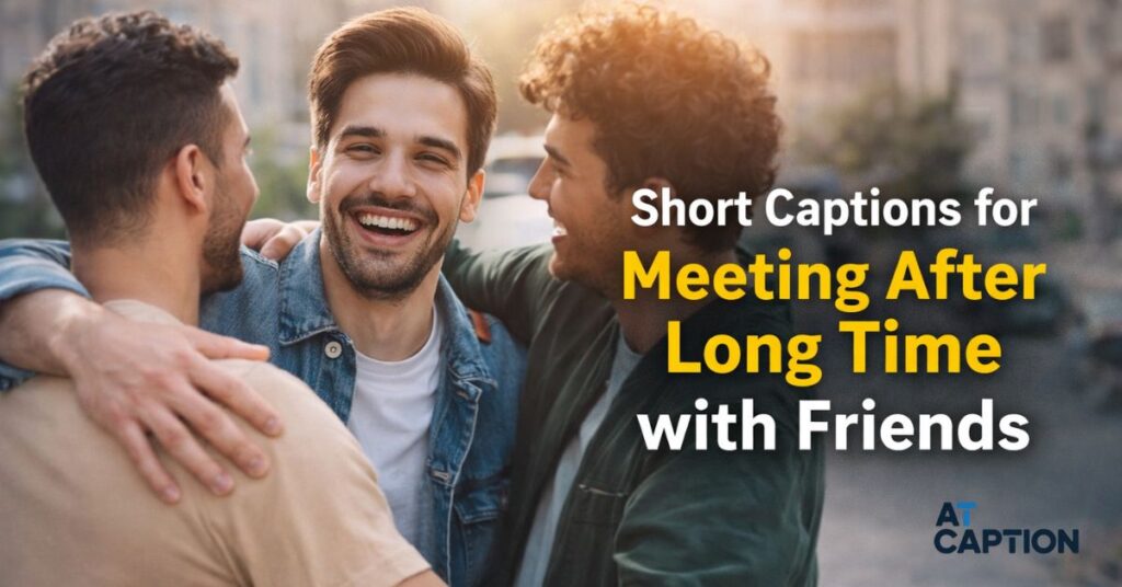 Short Captions for Meeting After Long Time with Friends
