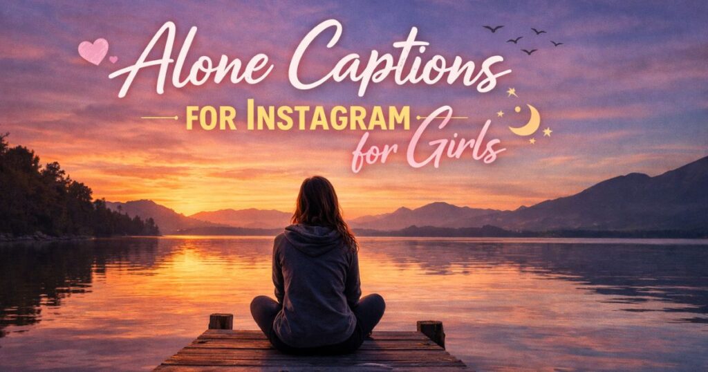 Alone Captions for Instagram for Girls