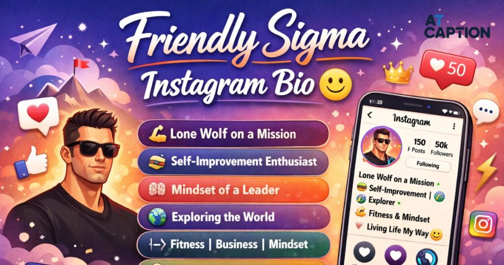 Friendly sigma instagram bio