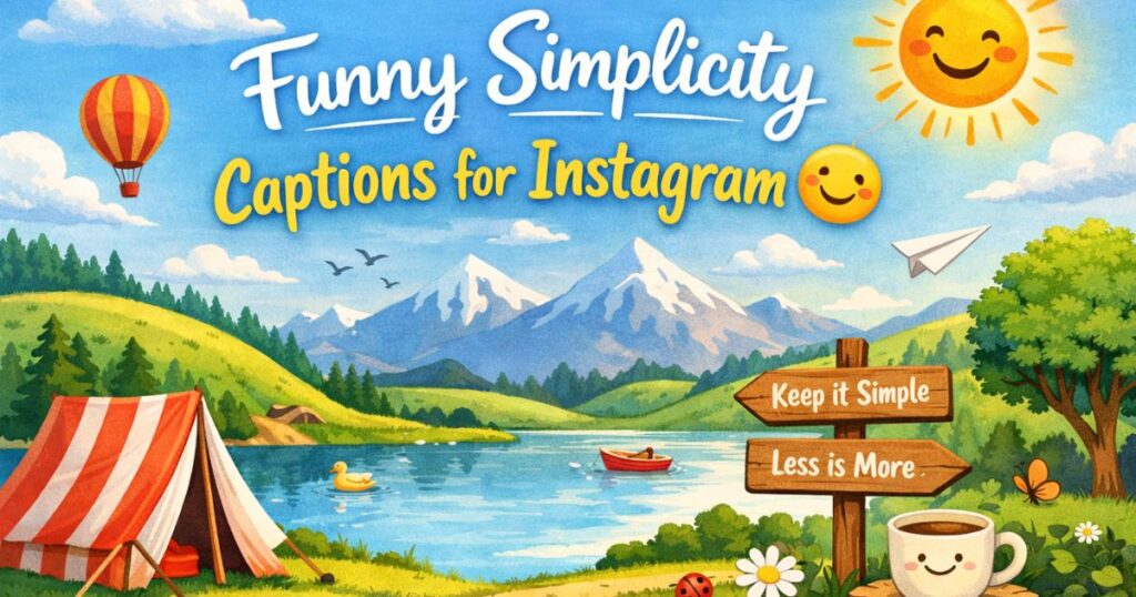 Funny Simplicity Captions for Instagram