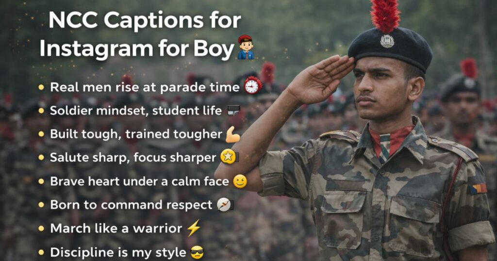 NCC Captions for Instagram for Boy