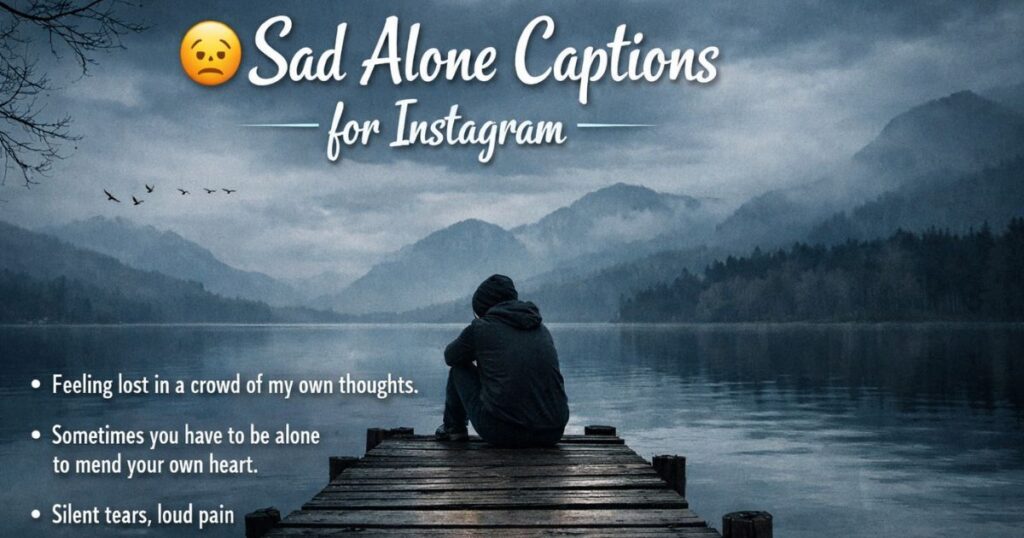 Sad Alone Captions for Instagram