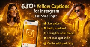 Yellow Captions for Instagram