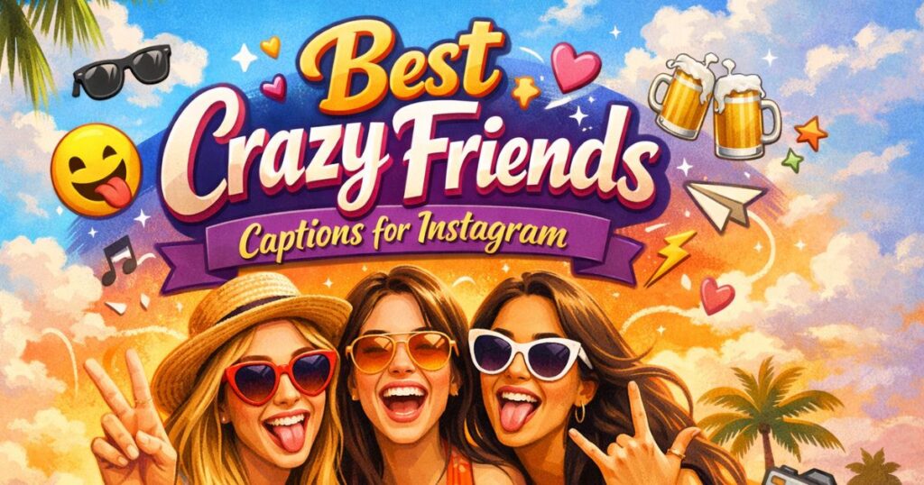 Best Crazy Friends Captions for Instagram