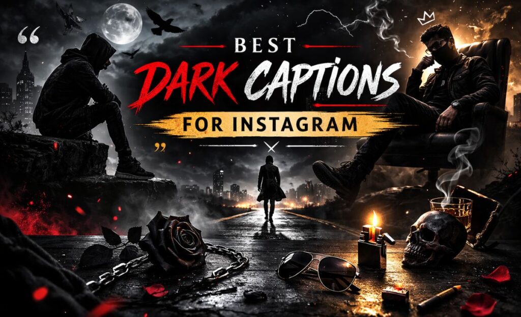 Best Dark Captions for Instagram