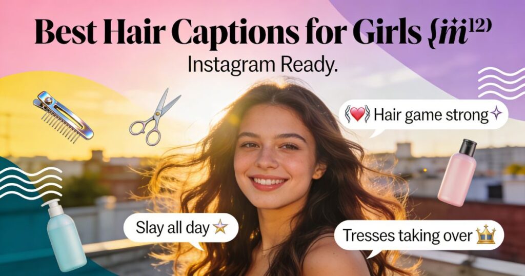 Best Hair Captions for Instagram for Girls