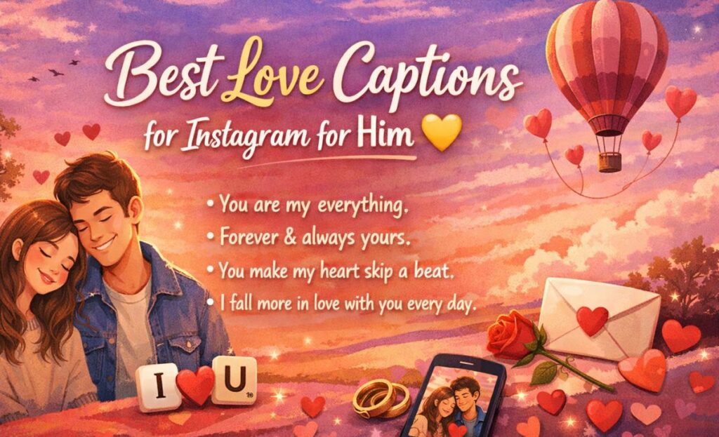Best Love Captions for Instagram for Him