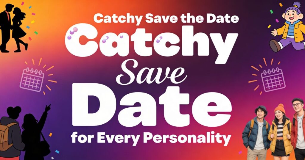 Catchy Save the Date Captions for Every Personality