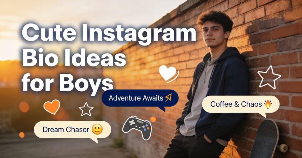 Cute Instagram Bio Ideas for Boys