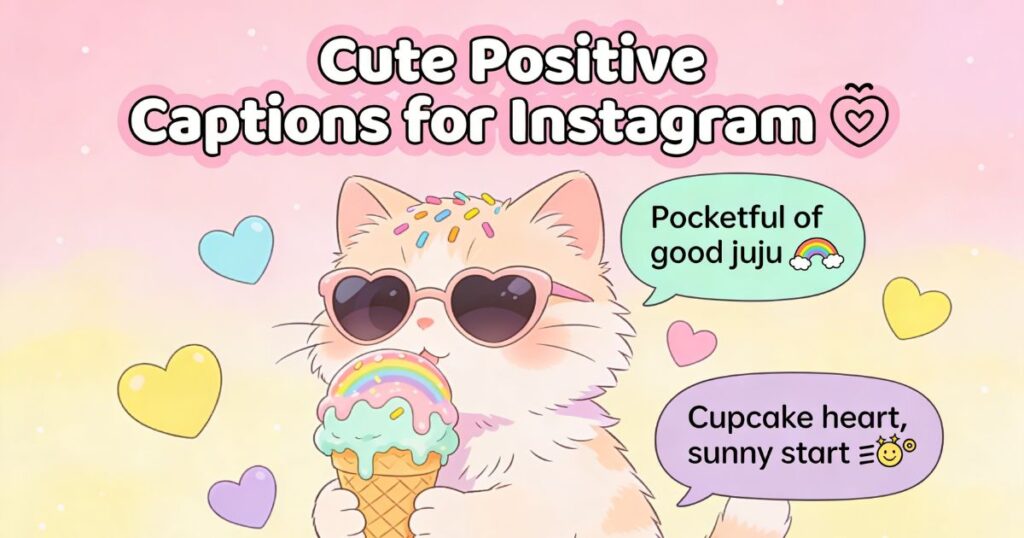 Cute Positive Captions for Instagram