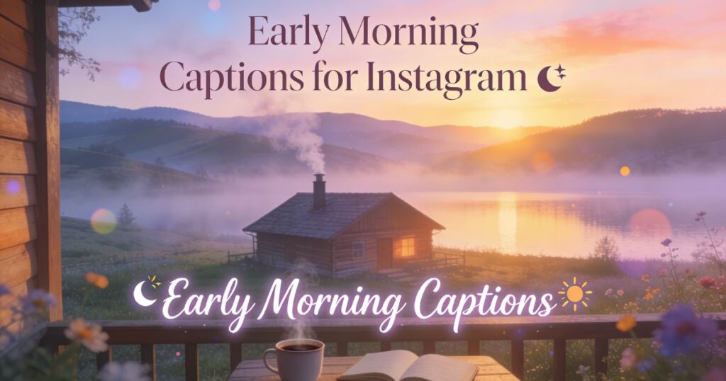 Early Morning Captions for Instagram