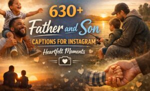 Father and Son Captions