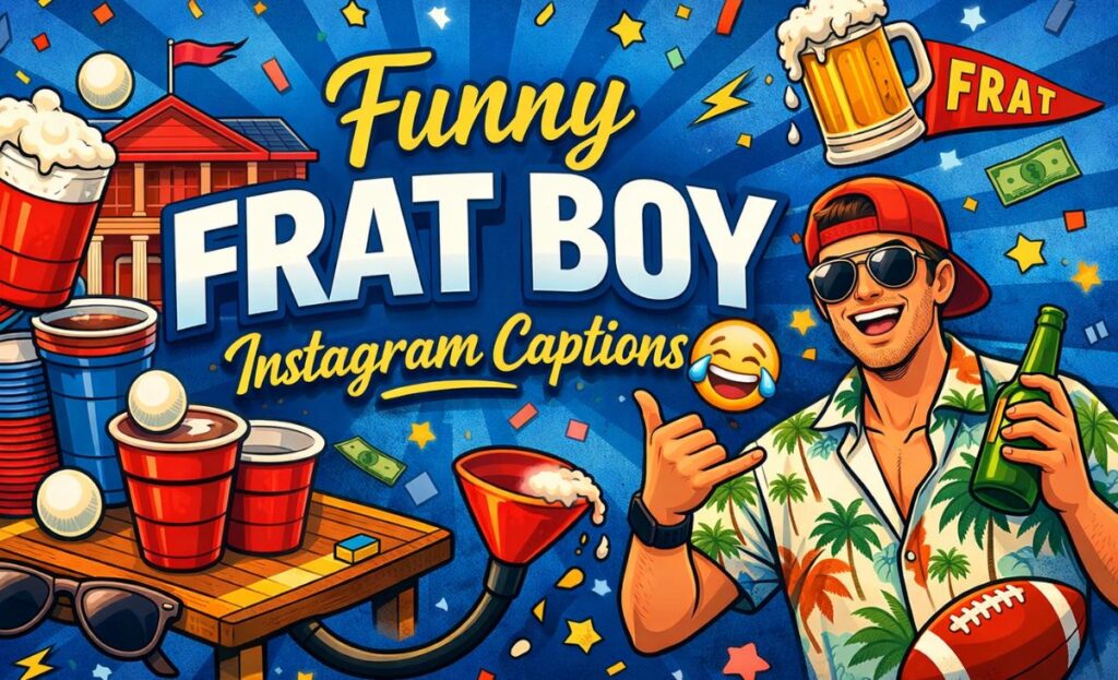 Funny Frat Boy Instagram Captions