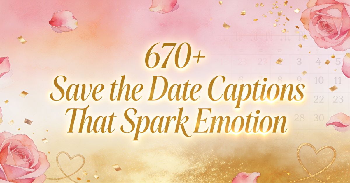 Save the Date Captions