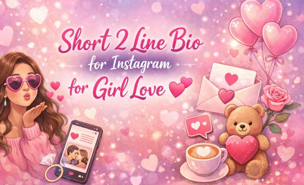 Short 2 Line Bio for Instagram for Girl Love