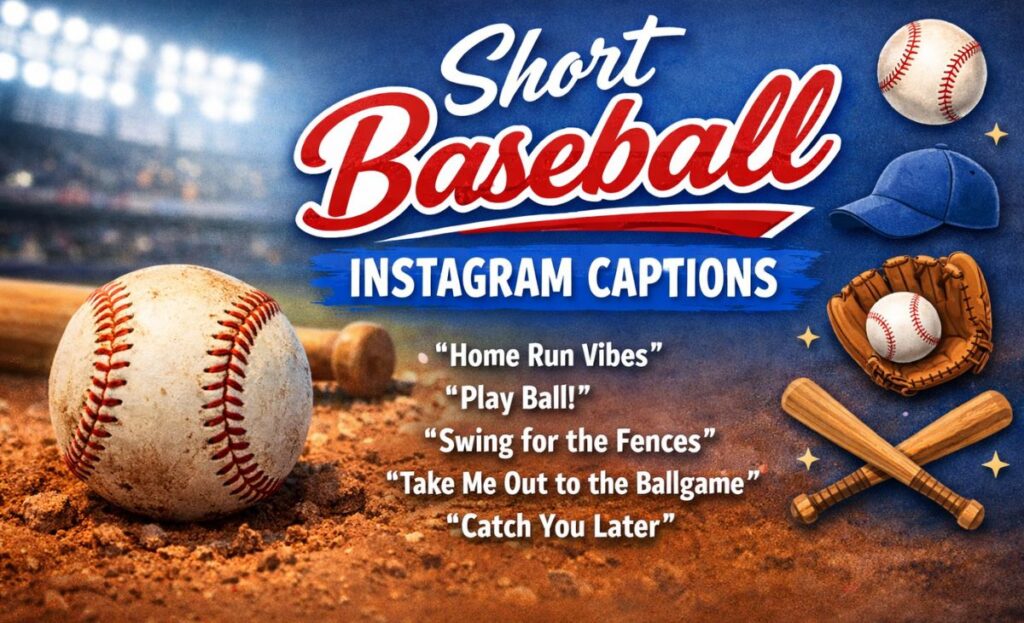 Short Baseball Instagram Captions