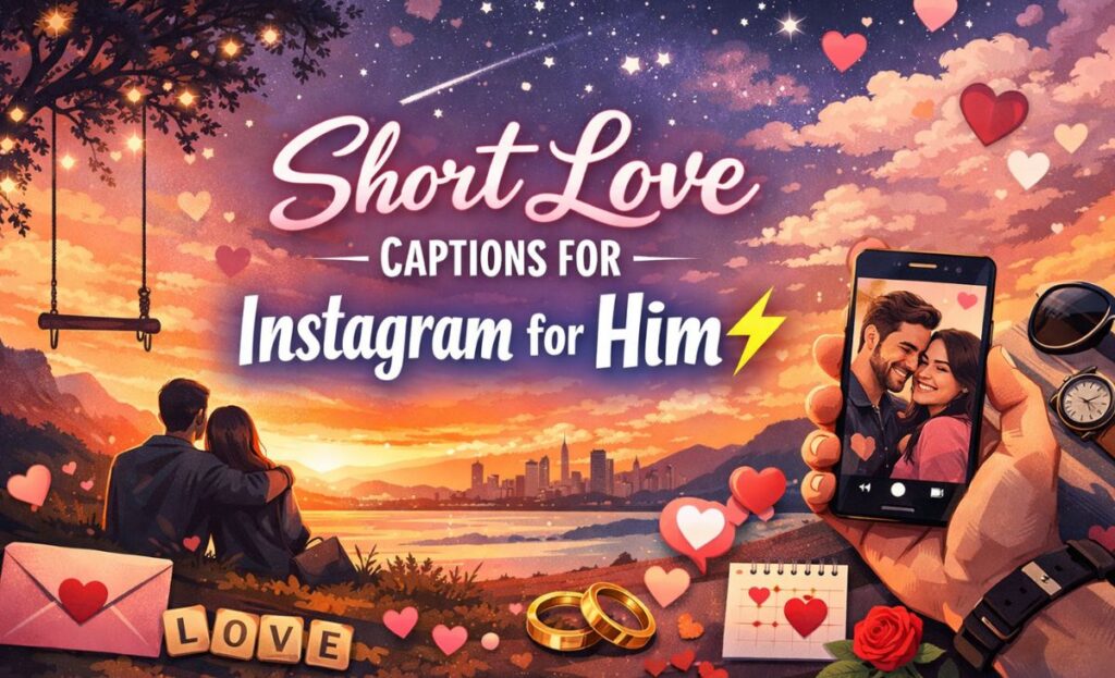 Short Love Captions for Instagram for Him