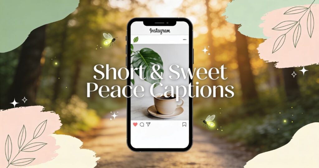 Short and Sweet Peace Captions for Instagram
