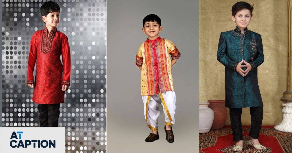 Traditional Outfit Captions for Instagram for Boy