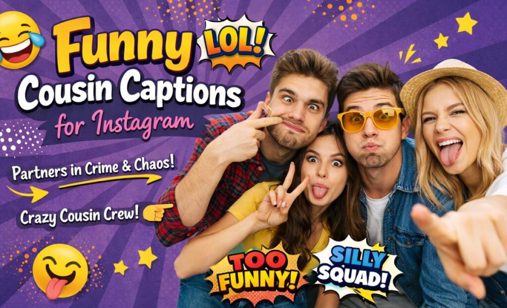 Funny Cousin Captions for Instagram