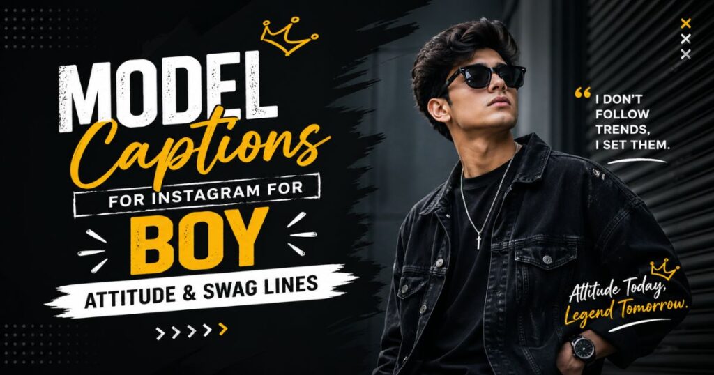 Model Captions for Instagram for Boy
