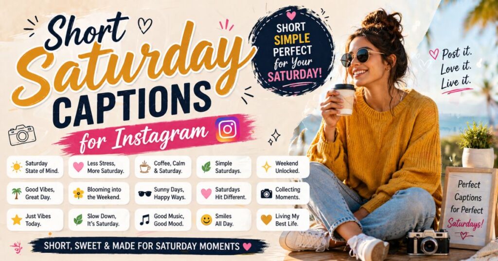 Short Saturday Captions for Instagram