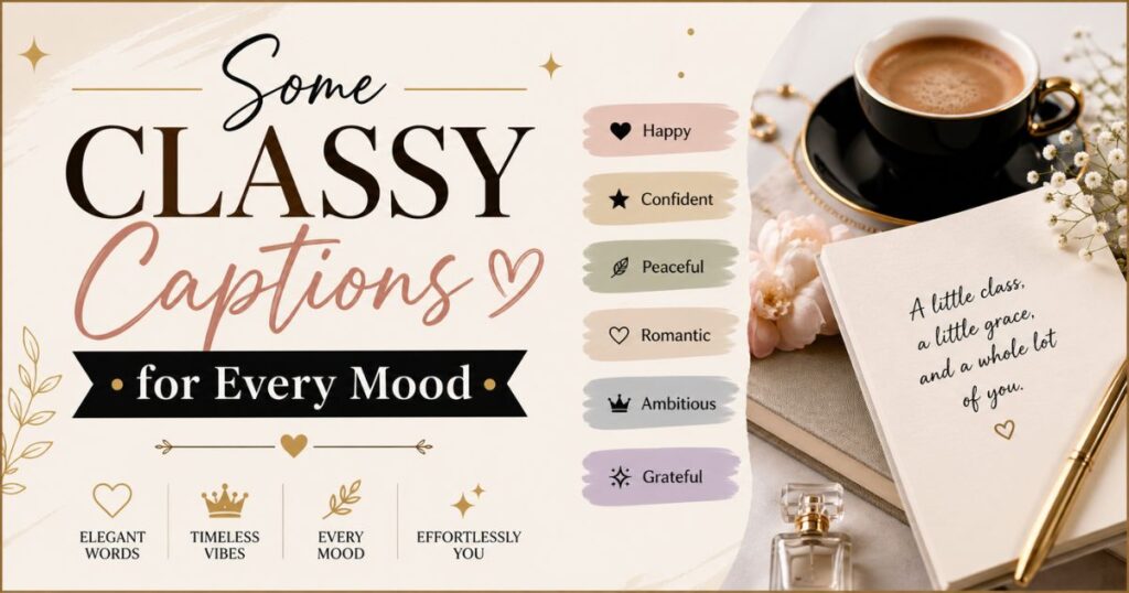Some Classy Captions for Every Mood